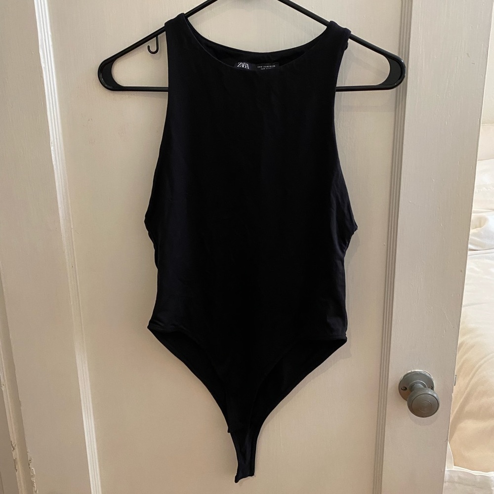 Zara Halterneck Bodysuit in Black